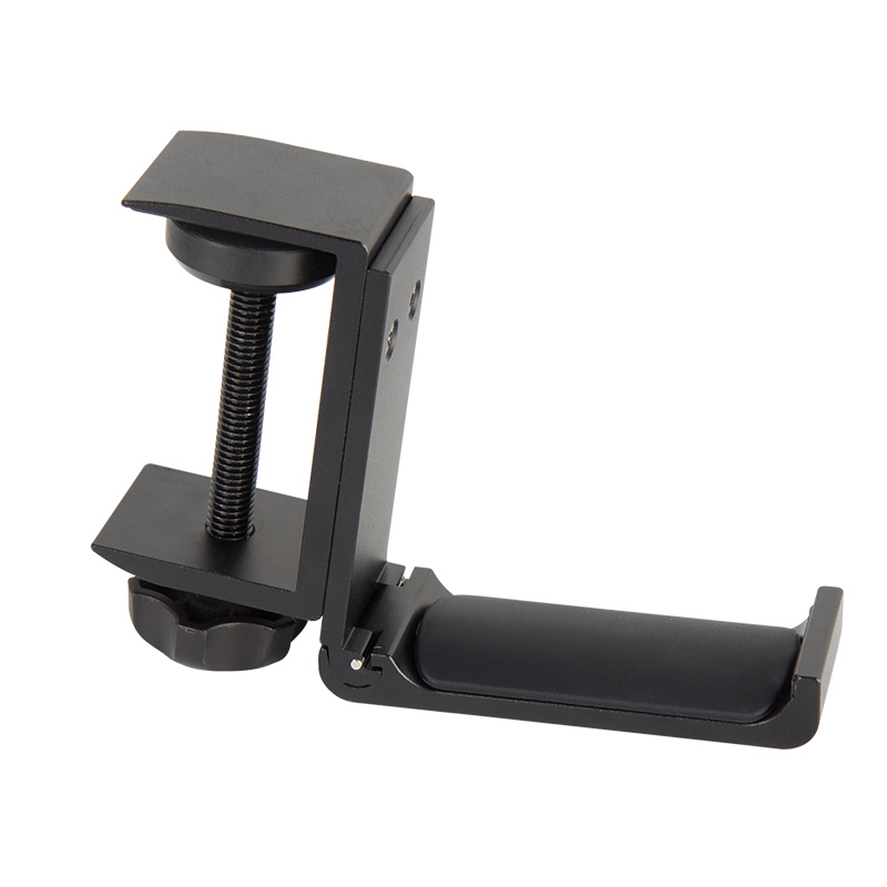 DDP RTS Clamp on aluminum padded PC Gaming Headphone hanger Headset holder for table