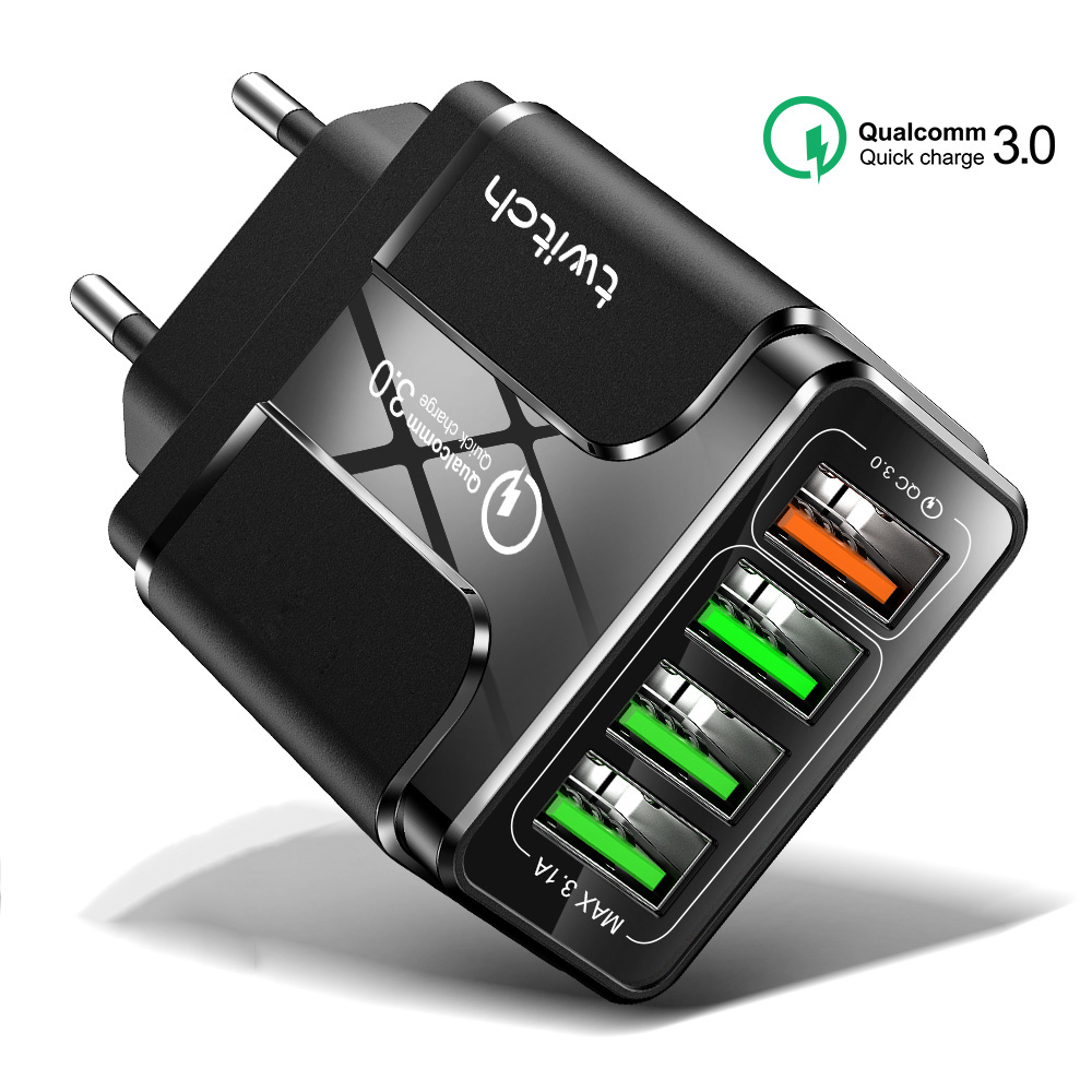 Оптовая продажа многопортовое usb зарядное устройство Быстрая зарядка usb настенное зарядное устройство для мобильного телефона QC 3,0 адаптер
