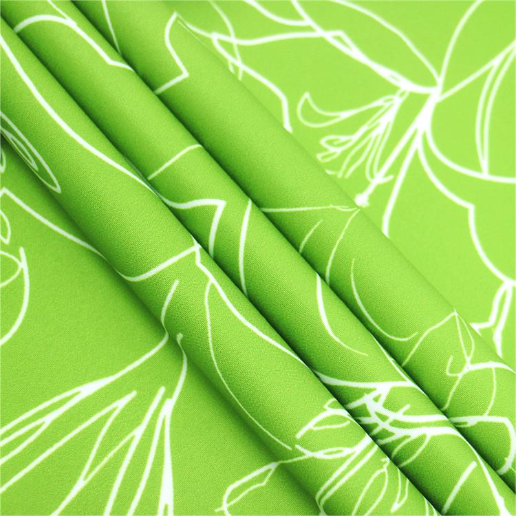 Wholesale 160 g/m 2 Way Printed Polyester Spandex Stock Fabric for Home Textiles Bags Curtains