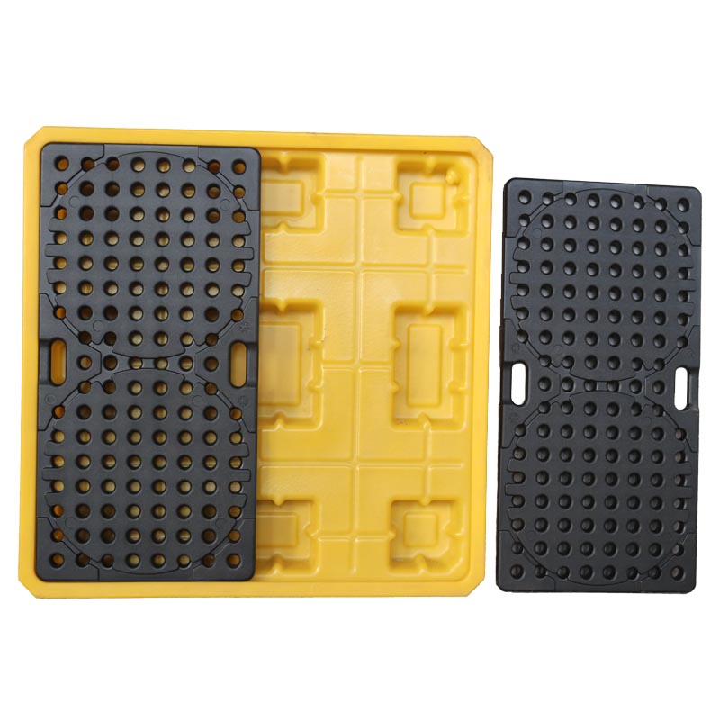 Wholesale Industrial 4 Drum Oil Containment Control Plastic Spill Pallet