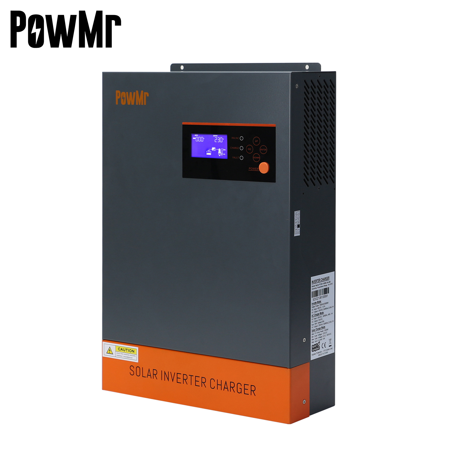 В наличии! PowMr 5.5KVA 5500 Вт со слежением за максимальной точкой мощности, 80A Макс PV вход 120V-450V батареек инвертор 220VAC 48V 5.5KW Гибридный солнечный инвертор и зарядное устройство