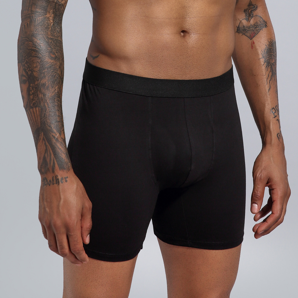 In Stock Underpant Man Plus Size Cotton Solid Breathable Boxer Hombre Male Shorts Boxershorts Men Short Boxer Brief Underwear