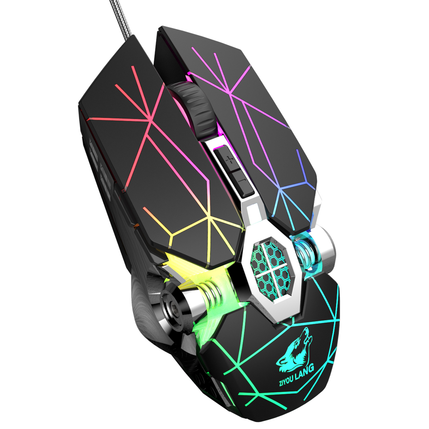 Настраиваемая игровая мышь RGB с USB 8D, игровая мышь с Драйвером
