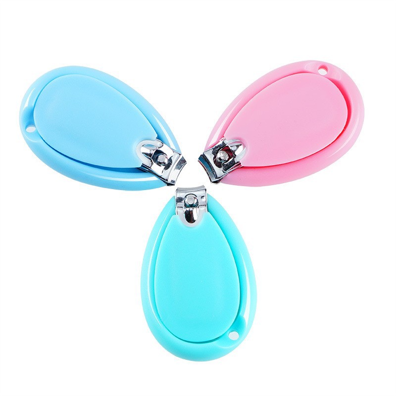 Brand New Stainless Steel Baby Manicure Tools Kids Baby Nail Clippers With Plastic Handle