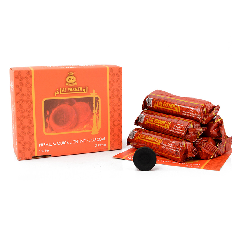 Good Quality Wholesale Smokeless Al Fakher Charcoal Hookah Shisha Charcoal For Tobacco Hookah Charcoal