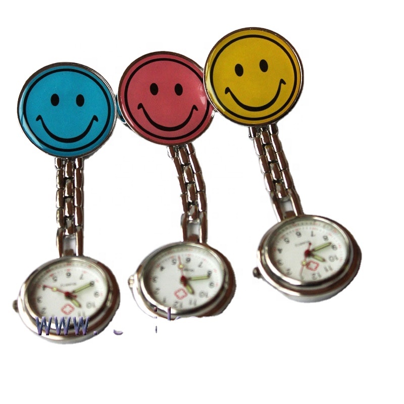 Fashionable Promotional Design Brooch Smile Nurse watch