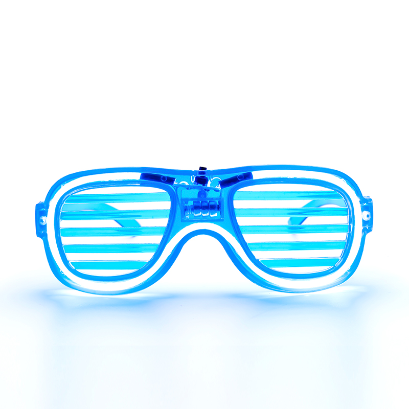 Holiday Shutter Shades Neon El Wire Led Flashing Glasses Light Up Glasses Party Glasses