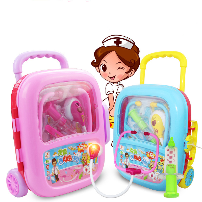 Children Suitcase Pretend Play Doctor Set Toys Educational Doctor Toys Kids High Quality Medical Kit Doctor Toy Set