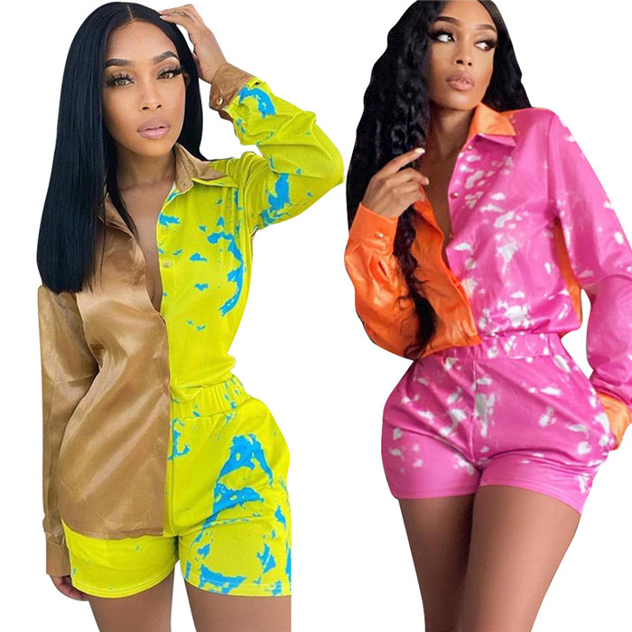 OR110537 Multifunctional 2 Piece Shorts Set Women Outfits Summer Shirt And Short Pant for wholesales