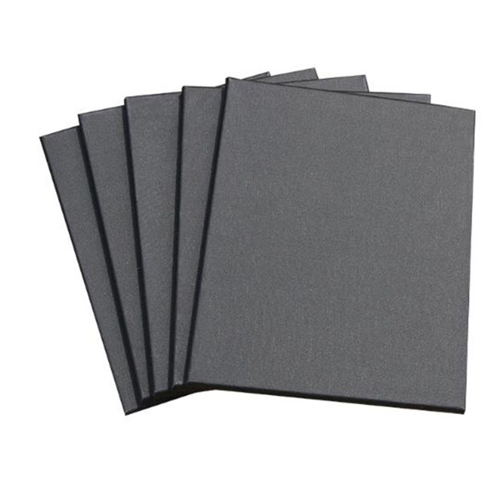 Hot Selling Products 280g 100% Cotton Black Wooden Stretched Canvas Board Panel for Artist Painting