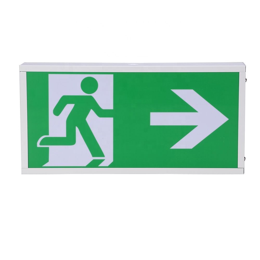 Battery Backup Led Fire Safety Emergency Exit Lighting Rechargeable Led Emergency Exit Light