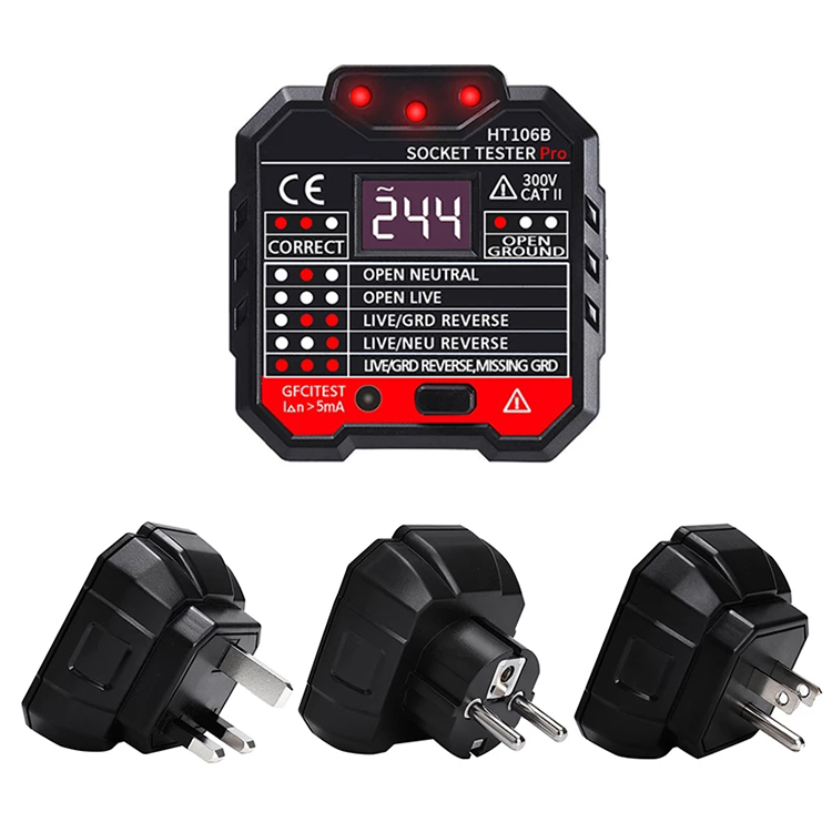 HT106 Digital Power Socket Tester