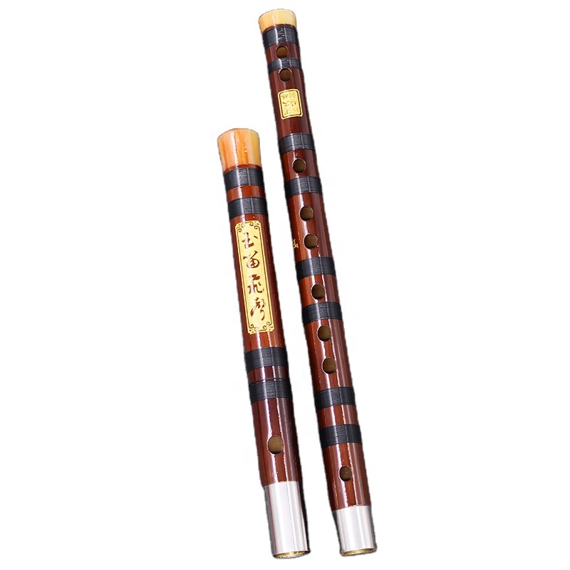 Master refined imitation jade white copper double insert two professional performance of five - year - old balsam bamboo flute