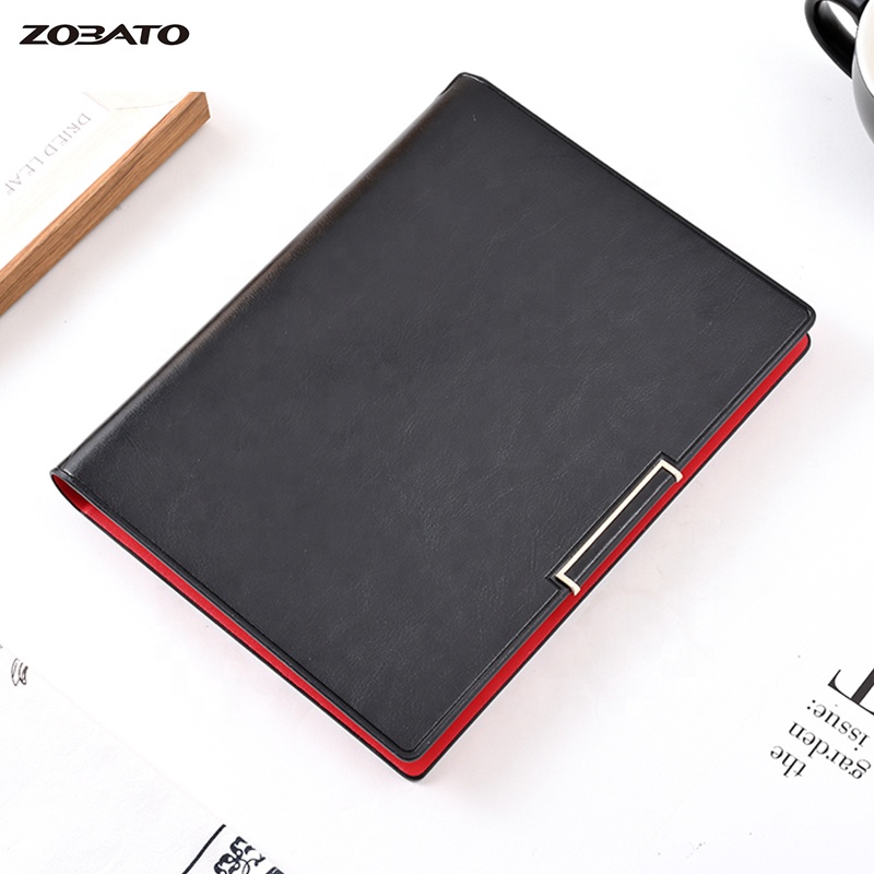 Wholesale daily planner handmade custom printing loose-leaf leather journal book custom printed logo