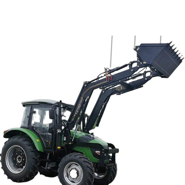 50hp 4WD колесный сельскохозяйственный трактор Deutz серии свинца с фронтальным погрузчиком для продажи, сделано в Китае, JIULIN