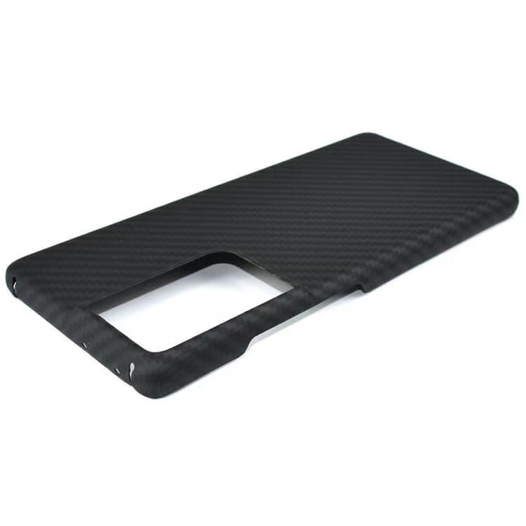 High quality slim mobile cover carbon Aramin fiber phone case cover black/grey twill color for Samsung S21
