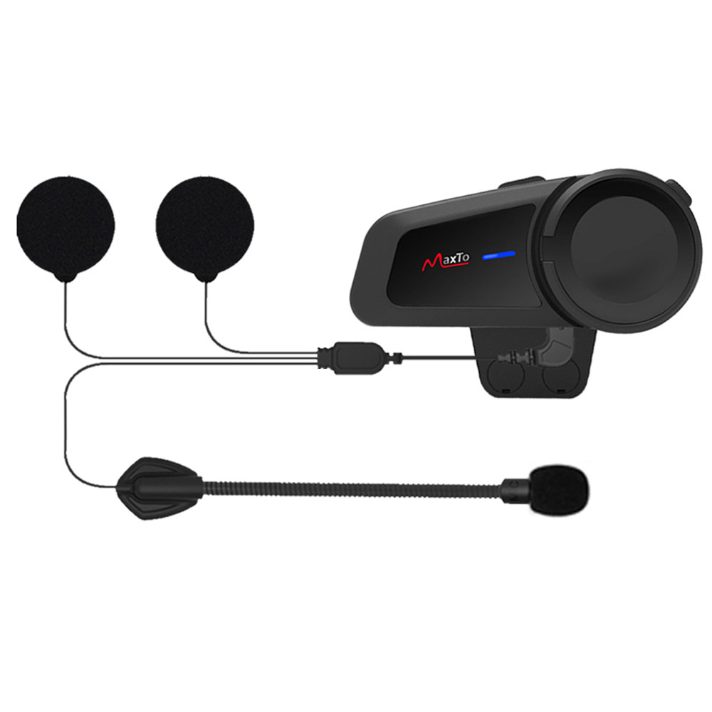 Гарнитура Bluetooth мотоциклетная водонепроницаемая, 6 динамиков, гарнитура для шлема, Bluetooth наушники M2, подключение любых устройств BT