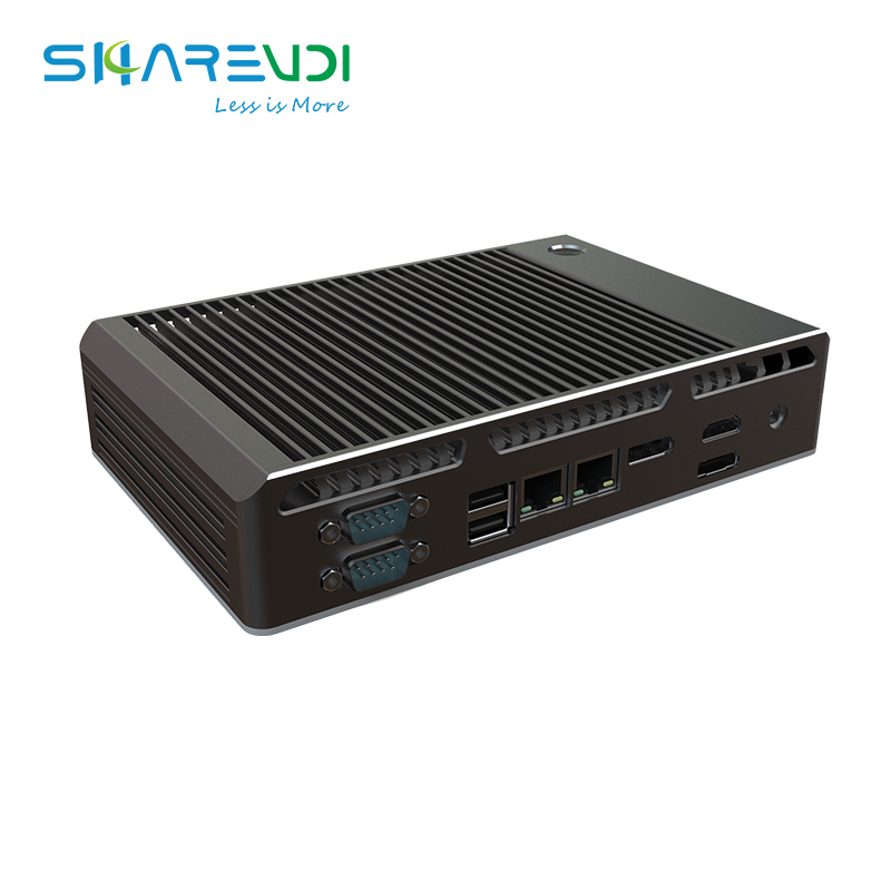 SHAREVDI i3 7020U i5 i7 4K HD DP dual lan мини промышленный безвентиляторный ПК компьютер для наружных цифровых вывесок