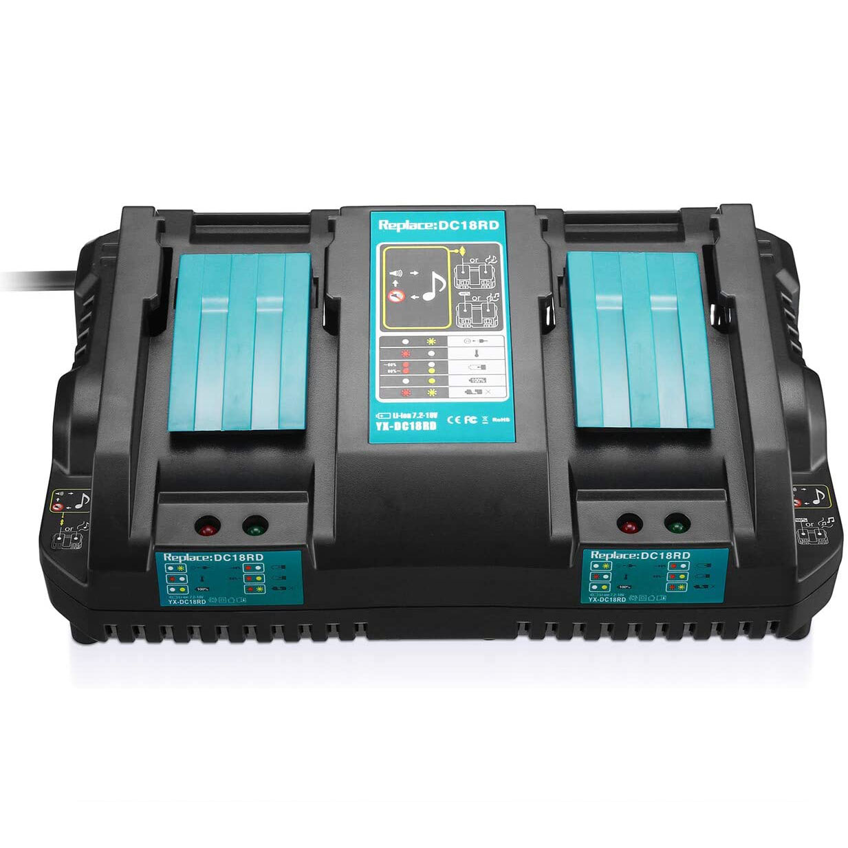 Vanon для makita dc18rd makitas dc18ra зарядное устройство
