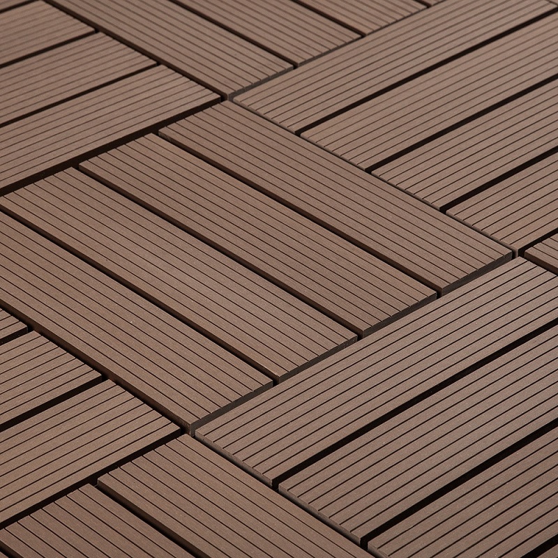 Plastic grid Interlocking snap-in easy click lock paving basement for composite wood plastic wpc deck floor tiles