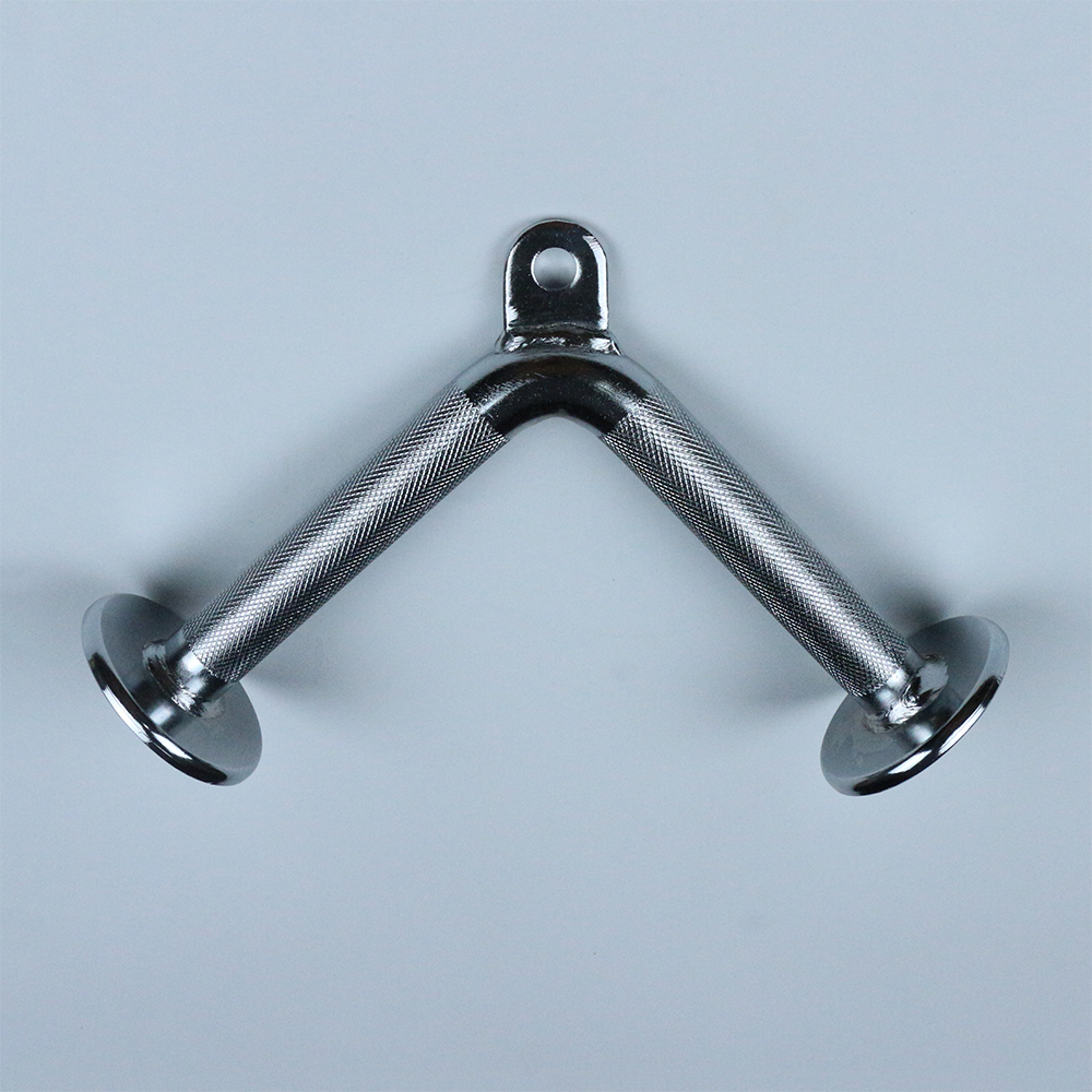 LAT Pulldown Bar Attachment for Pulley Cable Machine Steel Cable Attachments T-bar V-bar Lat Pull Down Bar