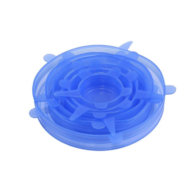 Amazon best sellers 6 pcs 100% food grade silicone stretch lids cover