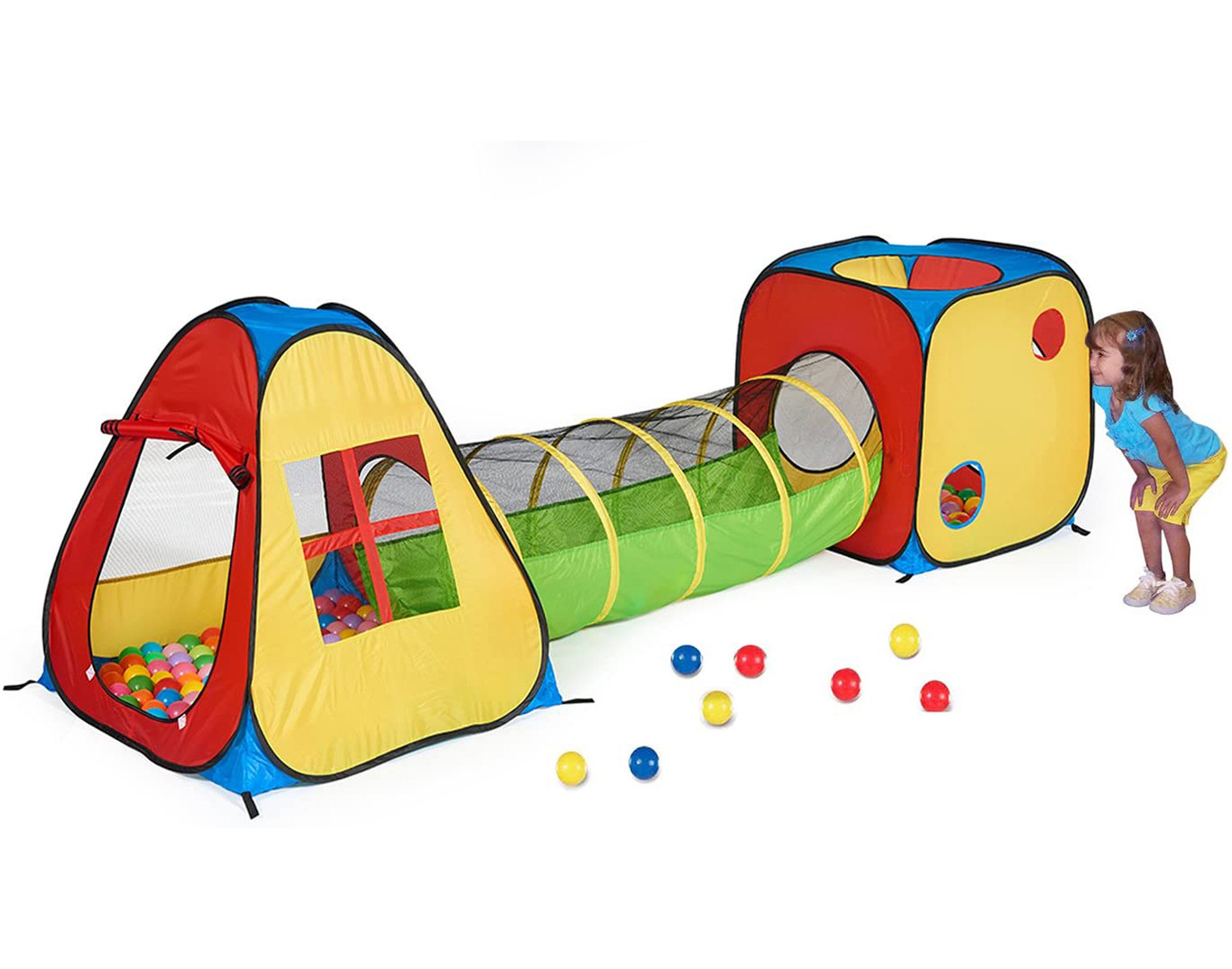 Hot sale rocket 3 in 1 kids play house baby toys crawling indoor play tent with tunnel