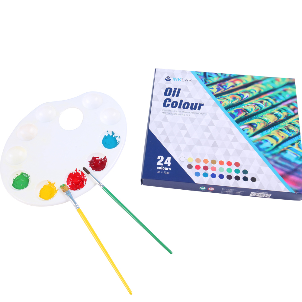 Hot sale kids art set children drawing 18psc oil color set for painting