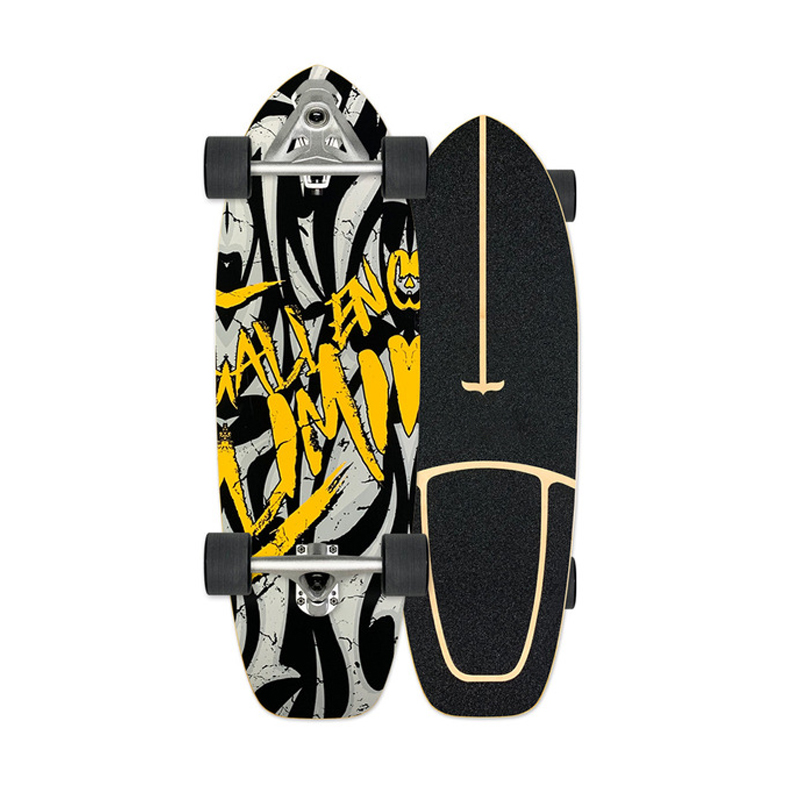 Hot Sell Long Board Double Up Brush Street Board Skate Skateboard Four-Wheel Skateboard for UK
