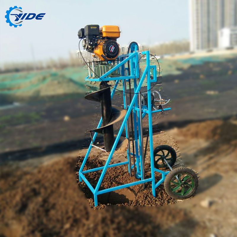 Изготовленные на заказ ручной 7.5HP маленькие полки земли, земельный шнек сверлы, дрель землеройная машина