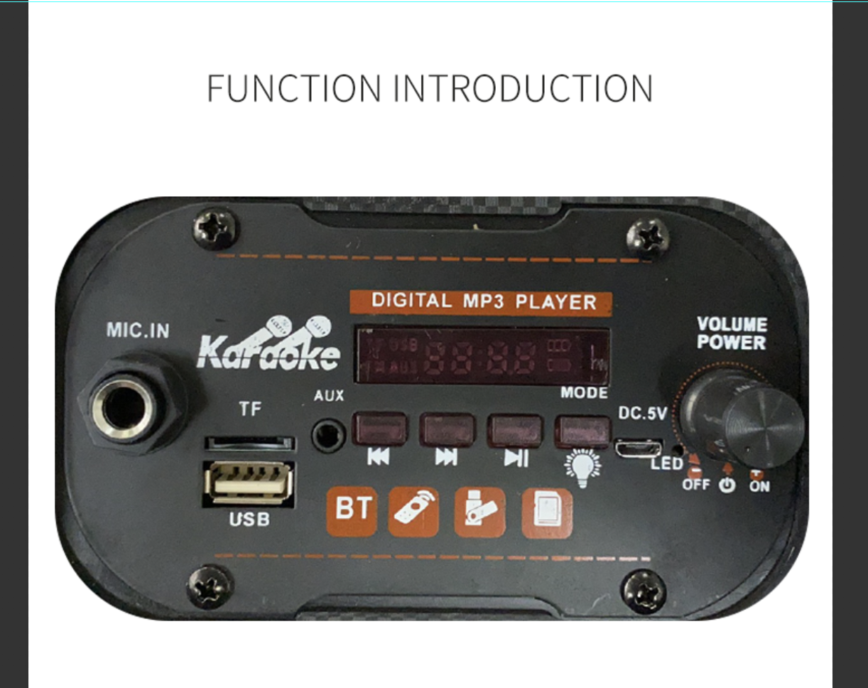 Usb Tf карты сумки из натуральной кожи BT беспроводный динамик TTD-501 пять дюймов пластиковое портативное активный Sonos динамик 5-дюймовый RGB динамик КТС 1743 5 Вт