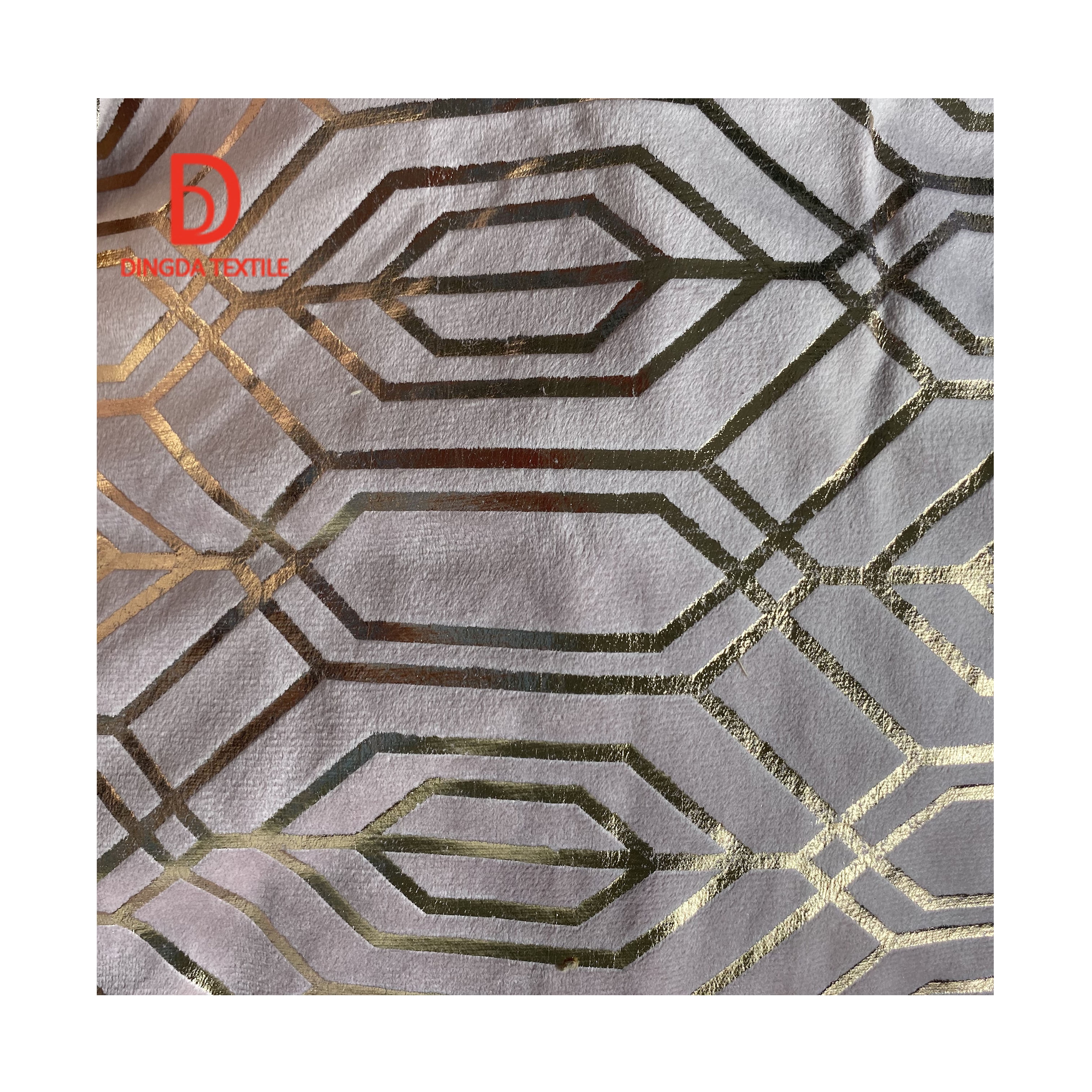 2021 new product Holland Rose gold and gilded velvet fabric upholstery velvet fabric for jewelry box /storage box