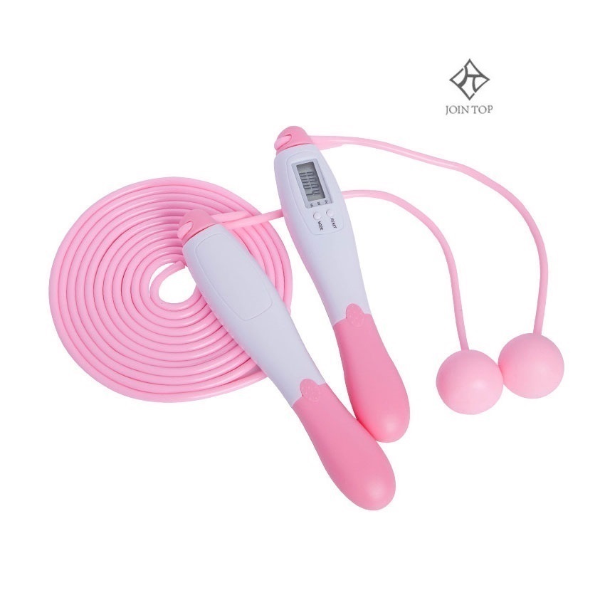 T-king Custom Logo PVC Adjustable Skipping Rope Bearing Digital Counting Weighted Heavy Jump Rope/
