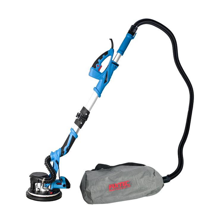 FIXTEC 800-1800rpm Electric Variable Speed Drywall Sander Wall Sander Polishing Machine With Led Light& Dust Bag