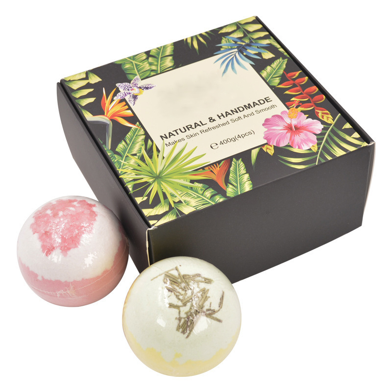 Best Selling Premium Essential oil Natural Organic Vegan Bath Bombs Set Fizzy Dried Flowers Petals