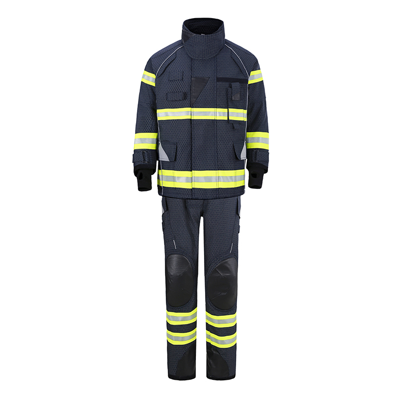 CE certified EN469 Navy blue Firefighters suits