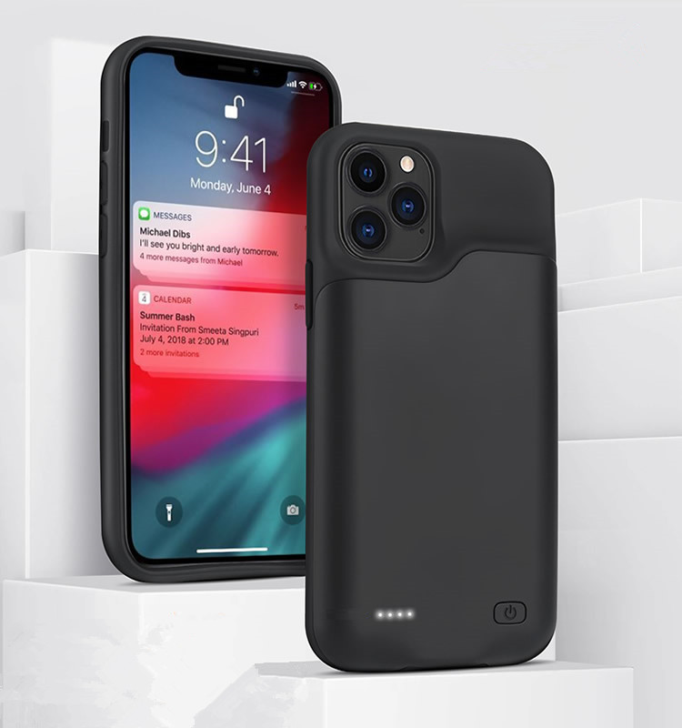 Мягкий чехол из ТПУ с резервным аккумулятором для iphone 12 Pro Max