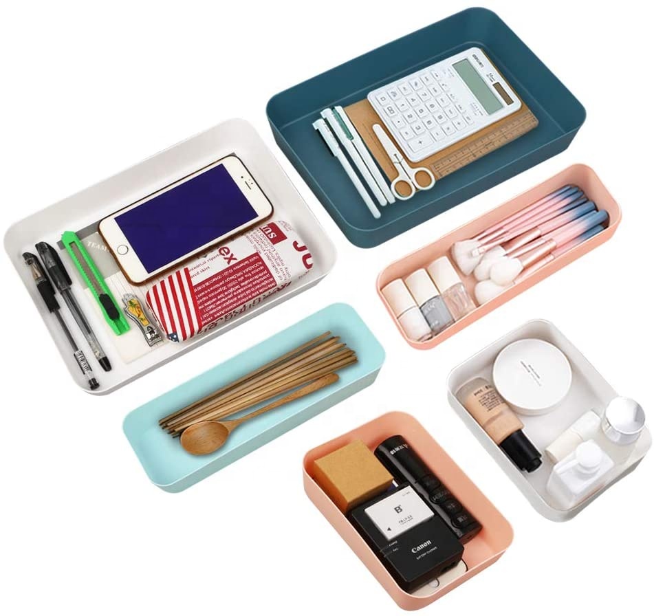 Combination of Color Storage Boxes, Home, Kitchen, Office, Easy to Use and Clean Every Family Goodies Cutlery storage box