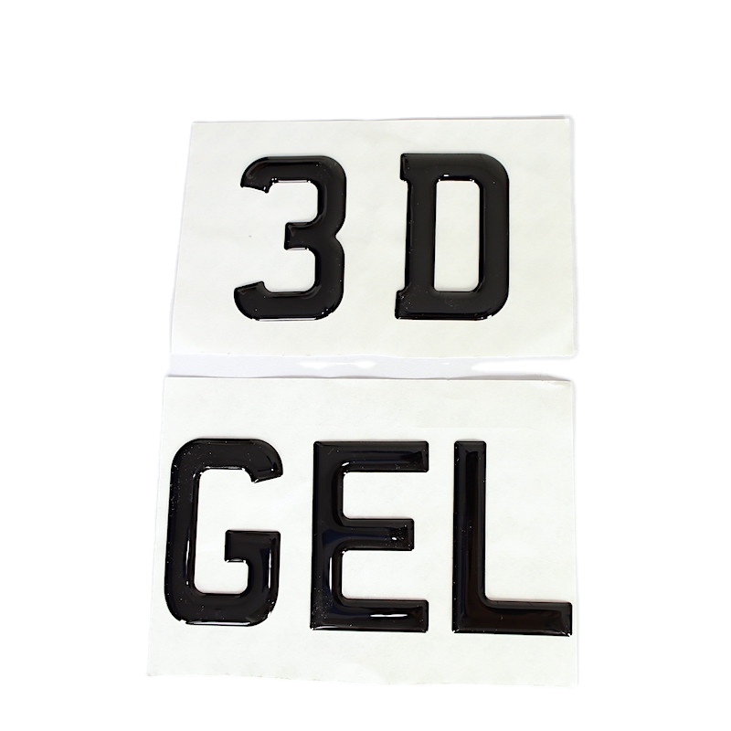 3D эпоксидная гелевая буква под заказ, номер номерного знака 4D, акриловый номерной знак, буква 5 мм, буква для номерного знака Великобритании