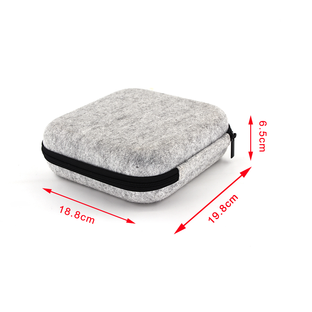 White Velvet Unique Portable External Hard Disk Bag Over Size External Hard Disk EVA Case