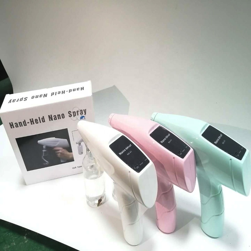 High quality new mould Wholesale 15W 70 minutes Sterilizer Fog Disinfection Atomizer Spray Machine wireless nano spray guns