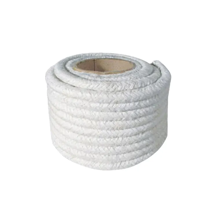 Square And Round Stainless Steel Reinforced High Temperature Sealing Ceramic Fiber Rope For Oven,