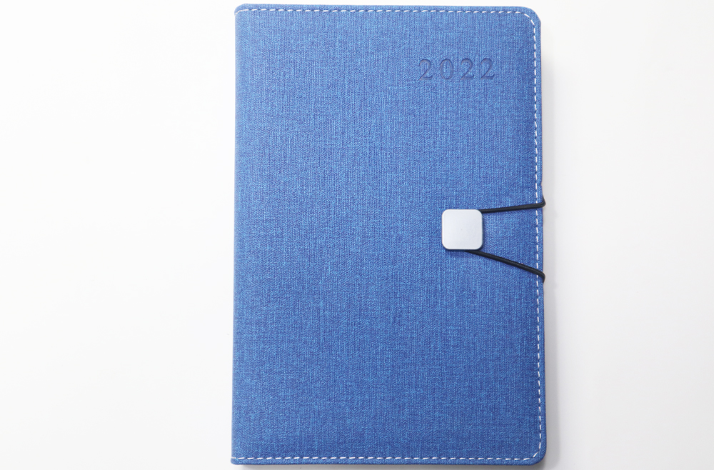 Cheap and exquisite buckle office executive notebooks loose leaf custom pu diary 2022