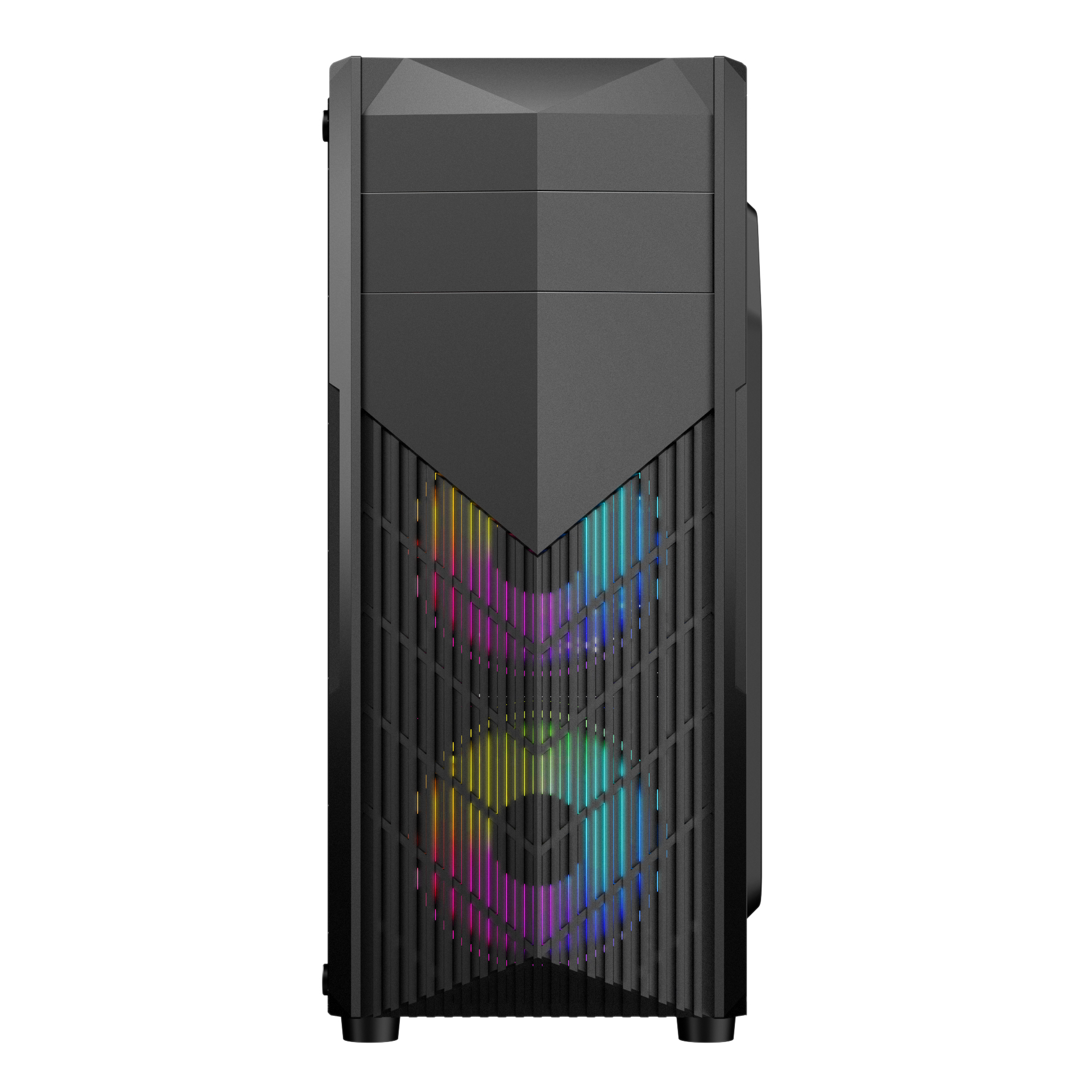 Черный игровой компьютерный шкаф monster mid-tower, корпус для ПК с поддержкой материнской платы ITX/MATX/ATX