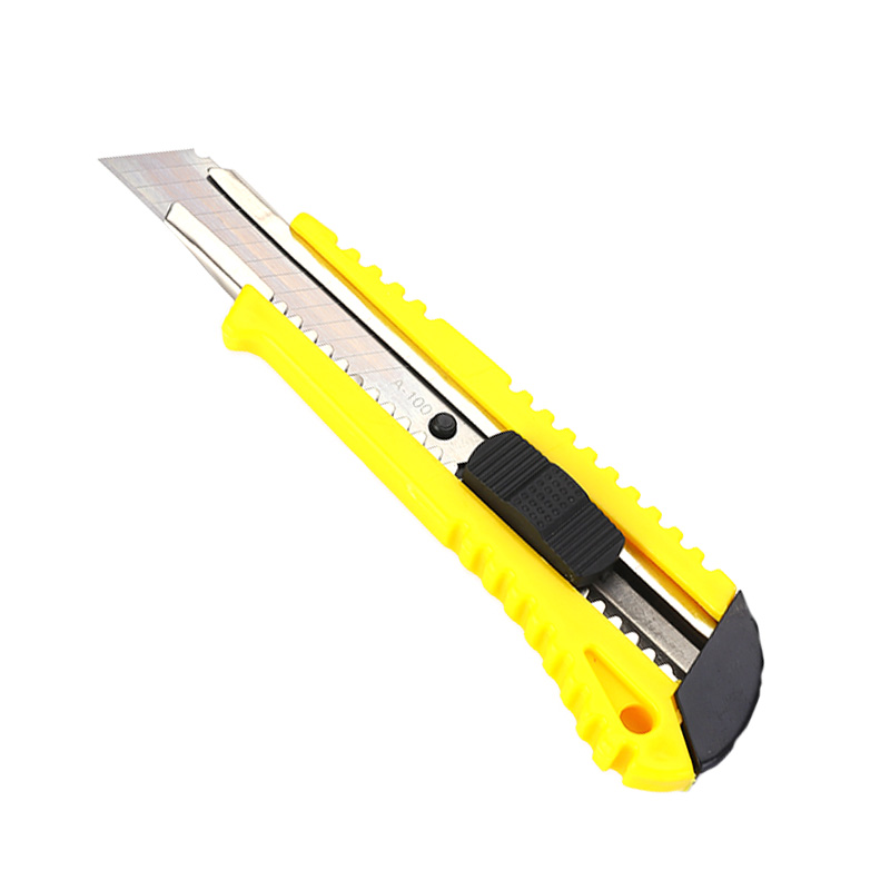 Factory supply 18mm Snap-off plastic box cutter ABS handle snap off blade utility paper knife