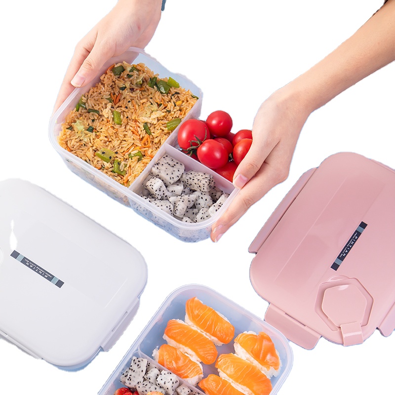 BBA OEM custom bento lunch box Injection molding 3 compartment lunch box