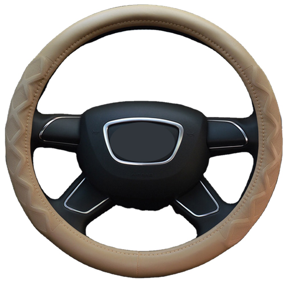 PU Leather Car Steering Wheel Cover For Men