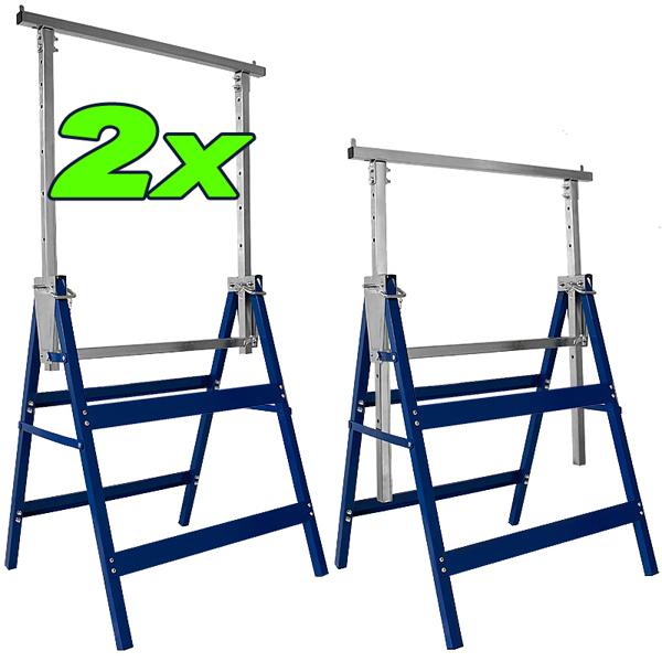 Нагрузка Макс 200 кг металлическая пила лошадь Twin Pack Trestles