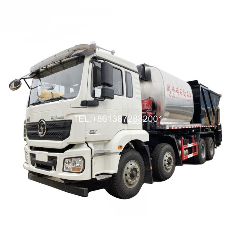 SHACMAN 12 wheels 30tons asphalt Stone Synchronous Sealing Chip Sealer truck
