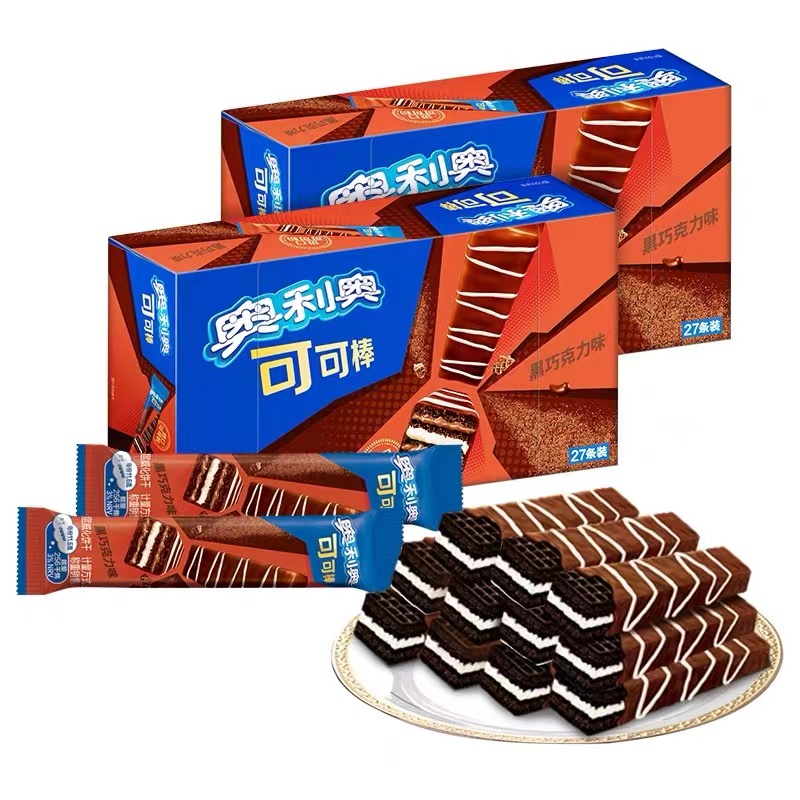 Оптовая продажа, китайские экзотические закуски, шоколадные ваферы Oreo bar 58 г